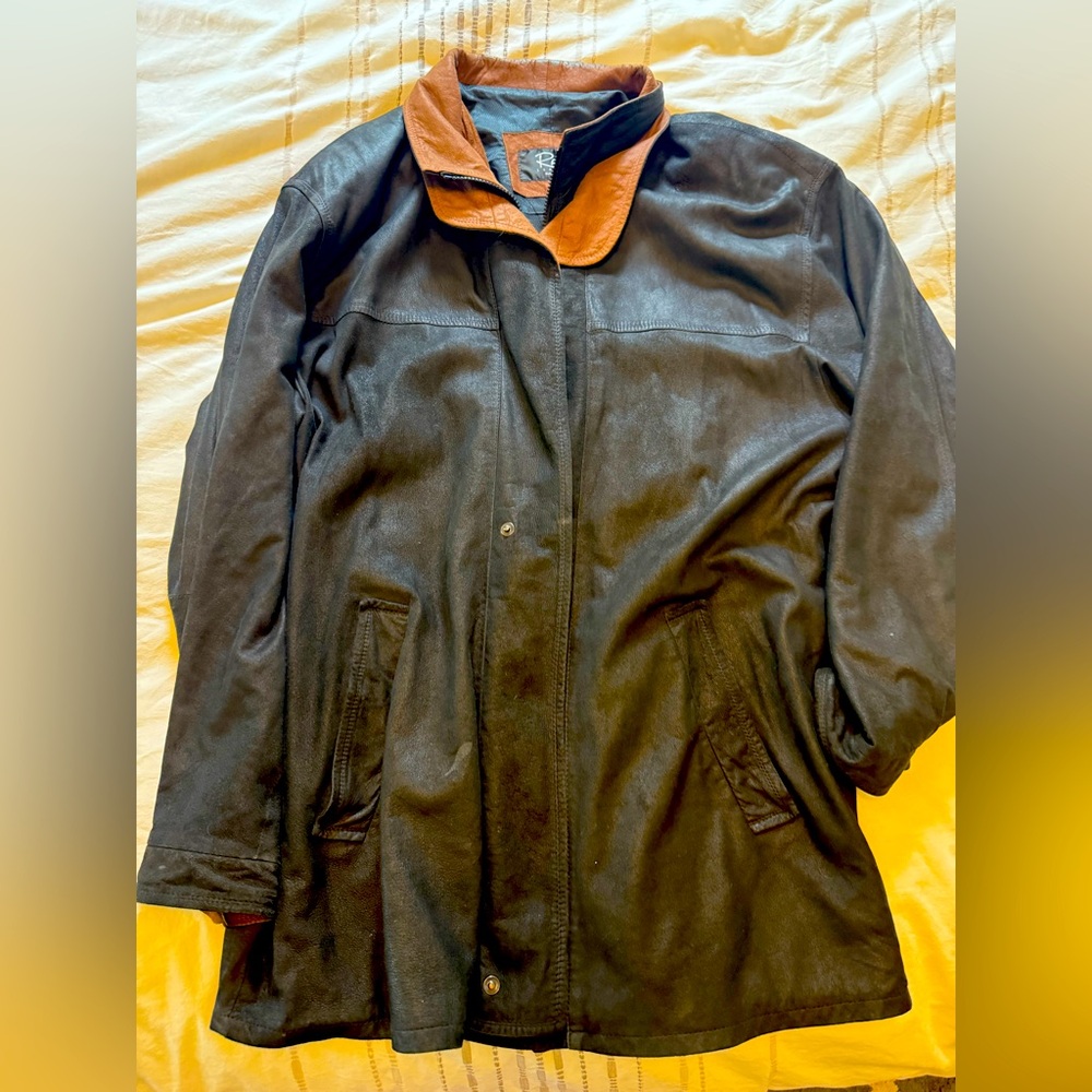 Vintage Remy Leather Men’s Genuine Lambskin Jacket – Size 44